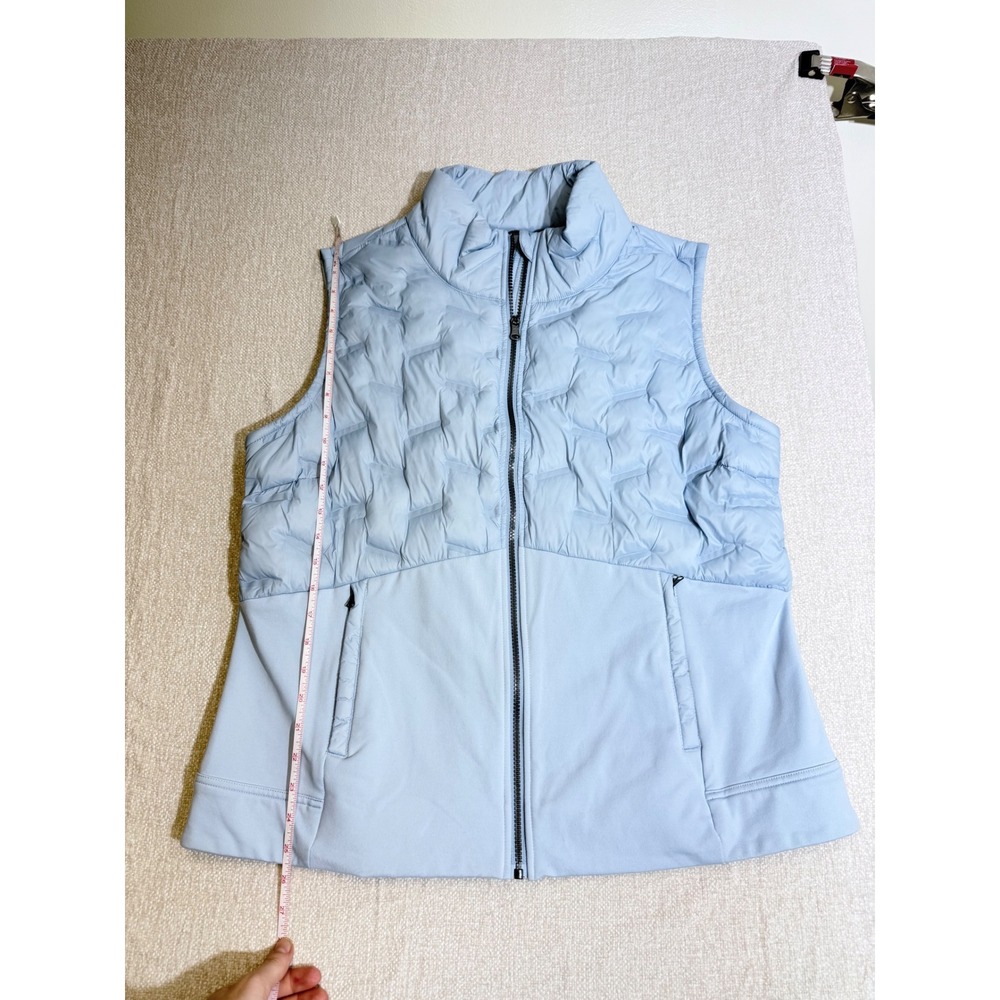Calia Womens XXL Light Blue Hybrid Quilted Puffer Full Zip Vest RN‎ 104141
